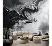 Genérico Papel pintado panorámico abstracto líquido ondas de mármol 200 x 140 cm foto decoración de pared, papel pintado de pared para sala de estar, adulto, habitación infantil, fondo de televisión