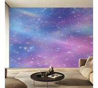 Genérico Papel Pintado Pared Cielo Estrellado Ensueño Papel Pintado Pared Dormitorio Universo Galaxia Femenino, Salon Tejido No Tejido Decoración del Hogar 400x280 W42