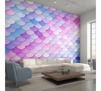 Genérico Papel Pintado Pared Escamas de Pez Papel Pintado Pared Dormitorio Escama de Sirena, Salon Tejido No Tejido Decoración del Hogar 400x280 W&98