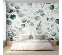 Genérico Papel Pintado Pared Hojas de Eucalipto Papel Pintado Pared Dormitorio Acuarela Hoja Planta, Salon Tejido No Tejido Decoración del Hogar 150x105 W&97