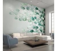 Genérico Papel Pintado Pared Hojas de Eucalipto Papel Pintado Pared Dormitorio Hoja de Eucalipto, Salon Tejido No Tejido Decoración del Hogar 450x315 W&53