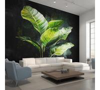 Genérico Papel Pintado Pared Hojas Verde Papel Pintado Pared Dormitorio Planta Botánica Hoja, Salon Tejido No Tejido Decoración del Hogar 350x256 W&71