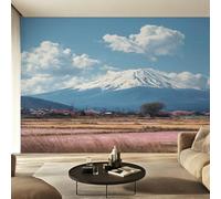 Genérico Papel Pintado Pared Japonés Papel Pintado Pared Dormitorio Asiático Oriental Monte Fuji, Salon Tejido No Tejido Decoración del Hogar 200x140 W33