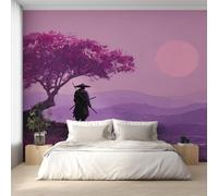 Genérico Papel Pintado Pared Japonés Papel Pintado Pared Dormitorio Samurái Asiático Oriental, Salon Tejido No Tejido Decoración del Hogar 400x280 W&97