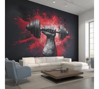Genérico Papel Pintado Pared Mancuerna Papel Pintado Pared Dormitorio Levantamiento de Pesas, Salon Tejido No Tejido Decoración del Hogar 280x200 W&63