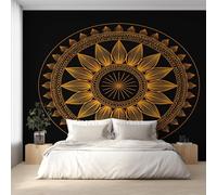 Genérico Papel Pintado Pared Mandala Papel Pintado Pared Dormitorio Floral Bohemio, Salon Tejido No Tejido Decoración del Hogar 150x105 W&97