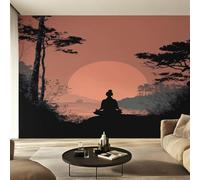 Genérico Papel Pintado Pared Meditación Yoga Papel Pintado Pared Dormitorio Zen Oriental Asiático, Salon Tejido No Tejido Decoración del Hogar 200x140 W39