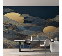 Genérico Papel Pintado Pared Nube Auspiciosa Papel Pintado Pared Dormitorio Luna Abstracta Moderna, Salon Tejido No Tejido Decoración del Hogar 300x210 W&64