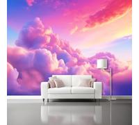 Genérico Papel Pintado Pared Panorámico Fantasía - 250 x 175 cm Gigante Papel pintado tejido no tejido, Sueño Cielo Nubes Póster Fotomurales Decoración Para Salón Dormitorio