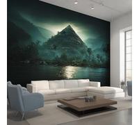 Genérico Papel Pintado Pared Pirámide Papel Pintado Pared Dormitorio Antiguo Egipto, Salon Tejido No Tejido Decoración del Hogar 280x200 W&72