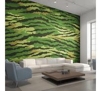 Genérico Papel Pintado Pared Rayas Tigre Papel Pintado Pared Dormitorio Estampado Animal, Salon Tejido No Tejido Decoración del Hogar 300x210 W29