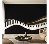 Genérico Papel Pintado Pared Teclas de Piano Papel Pintado Pared Dormitorio Instrumento Musical, Salon Tejido No Tejido Decoración del Hogar 150x105 W39
