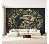 Genérico Papel Pintado Pared Vikingo Papel Pintado Pared Dormitorio Águila Mitología Nórdica, Salon Tejido No Tejido Decoración del Hogar 280x200 W&79