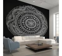 Genérico Papel Pintado Pared Vikingo Papel Pintado Pared Dormitorio Escudo Celta Mitología Nórdica, Salon Tejido No Tejido Decoración del Hogar 300x210 W23