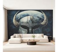 Genérico Papel Pintado Pared Vikingo Papel Pintado Pared Dormitorio Mitología Nórdica, Salon Tejido No Tejido Decoración del Hogar 250x175 W31