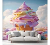 Genérico Papel Pintado Pastel, Papel Pintado Pared Té de La Tarde de Decorativos del Hogar, para Salon Dormitorio Decoracion Pared, 200x140cm D&O110