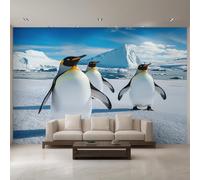 Genérico Papel Pintado Pingüino 200X150cm, Papel Pintado Pared Glaciar Iceberg Salon, Dormitorio, Oficina, Decorativos D37