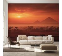 Genérico Papel Pintado Pirámide Atardecer, Papel Pintado Pared Antiguo Egipto de Decorativos del Hogar, para Salon Dormitorio Decoracion Pared, 500x350cm D&O116