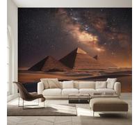 Genérico Papel Pintado Pirámides Egipcias, Papel Pintado pared Dormitorio Antiguo Egipto, Decoracion pared Salon, Fotomurales Tejido no Tejido, 500 x 350 cm K-MZ&15
