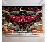 Genérico Papel Pintado Polilla, Papel Pintado Pared Estrella Luna Flor de Decorativos del Hogar, para Salon Dormitorio Decoracion Pared, 250x175cm D&O82