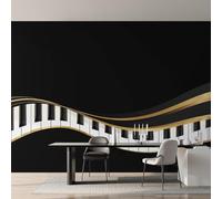 Genérico Papel Pintado Teclado de Piano, Papel Pintado pared Dormitorio Música Moderna, Decoracion pared Salon, Fotomurales Tejido no Tejido, 300 x 210 cm K-MZ&8