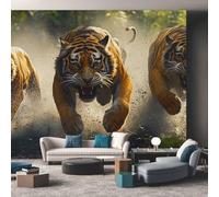 Genérico Papel Pintado Tigre, Papel Pintado Pared Animales Salvajes de Decorativos del Hogar, para Salon Dormitorio Decoracion Pared, 352x250cm D&O23