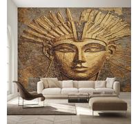 Genérico Papel Pintado Tutankamón, Papel Pintado pared Dormitorio Faraón Antiguo Egipto, Decoracion pared Salon, Fotomurales Tejido no Tejido, 500 x 350 cm K-MZ&22