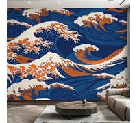 Genérico Papel Pintado Ukiyo-e, Papel Pintado Pared Oriental Japonés de Decorativos del Hogar, para Salon Dormitorio Decoracion Pared, 250x175cm D&O149