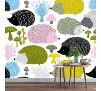 Genérico Papel tapiz fotográfico 200 x 140 cm Erizo Fotomurales Tejido No Tejido，No es un fondo de pantalla común y corriente Animal Moderno Decoración de Paredes