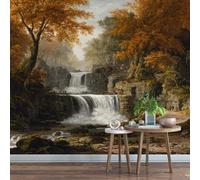 Genérico Papel tapiz fotográfico 300 x 210 cm Arroyo Fotomurales Tejido No Tejido，No es un fondo de pantalla común y corriente Bosque Moderno Decoración de Paredes