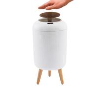 Generico Papelera inteligente con sensor de movimiento, 10 l, con tapa automática para operaciones de manos libres, cesta para el hogar, cocina, baño, sala de estar, dormitorio