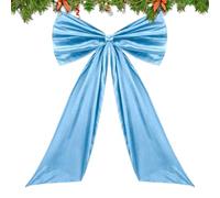 Genérico Papillon pour sapin de Noël - Rubans Satin décoratifs géants, embellissement élégant pour Porte mur couronne clôture extérieur intérieur | Nœuds Satin, déco fête Salon Chambre