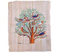 Genérico Papiro Egipcio Original del Árbol de la Vida, Hecho y Pintado a Mano, 33 x 43 cm