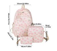 Genérico Paquete Bac Para Mujer - Paquete Bac De Con Para Niñas, Mochilas Organizadoras De Cosméticos Ligeras Estéticas Con Pajarita Especial | Las Mujeres Llevan Bolsas Para Negocios Maestros Viajan