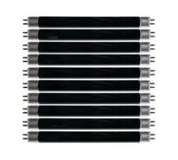 Genérico Paquete de 10 Bombillas T5/6W (225 mm) F6T5 de 6 vatios de luz Negra para Verificador de Billetes UV Safescan 45