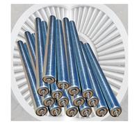 Genérico Paquete de 16 transportadores de Rodillos de Acero Inoxidable, Rodillos guía de 100-1000 mm para mesas de carpintería y Granjas, Rodillos de transmisión duraderos, 2,54 cm de diámetro y 19,9