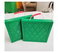 Genérico Paquete de 2 Almohadillas estabilizadoras Resistentes para Gatos - 50 x 50 x 7 cm, cuadradas, Verdes, para caravanas, Camiones con Cesta, Soportes de grúa y Soportes de Tren de Aterrizaje
