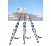 Genérico Paquete de 3 Ganchos telescópicos de Acero Inoxidable para Barcos: fácil atraque, Amarre, Rescate y Acceso de Empuje/tracción. Accesorio múltiples Piscinas y navegantes.