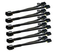 Genérico paquete de 6 unidades Pci -e 6 pin a dual ordenador personal IE 8 Pin (6 + 2) Tarjeta gráfica Pci Adaptador de corriente expresa GPU VGA Tarjeta de video de minería de cable de extensión