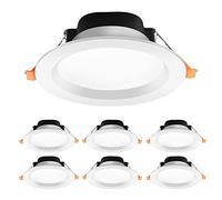 Genérico Paquete de 7 luces empotrables ultradelgadas de 2,5 a 8 pulgadas, para iluminación de centros comerciales, 3000 K/6000 K, luz de techo empotrada de 3 W a 24 W.