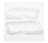 Genérico Par De Cubiertas Cristal Para Faros Coche, Lentes Transparentes Para Delanteros Automóvil, Para E46, Serie 3, 4 Puertas, 1998-2001 Faros Delanteros Coche(Pair)