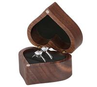Genérico para anillos en forma de corazón | Estuche de presentación de joyas - de almacenamiento para joyas como regalo para Navidad y bodas | Perfecta novia, pareja y ocasiones especiales.