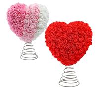 Genérico para árbol del día de San Valentín - Decorativo con diseño de Rosa | Amor Encaje para Romance Boda cumpleaños Vacaciones Pared hogar Puerta decoración Accesorio