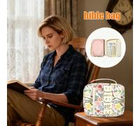 Genérico Para Biblia | Bolso Con Flores Bonitas Y Asa - De Transporte Para Biblia - para Mujeres Adolescentes Iglesia Escuela Universidad Oficina Trabajo Estudio Viaje