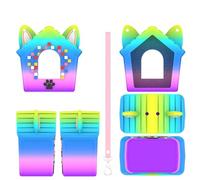 Genérico para Bitzee Doghouse, Funda Protectora de Silicona para Consola de Videojuegos, Funda Blanda a Prueba de Golpes con cordón (Colores Mezclados)
