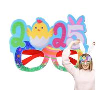 Generico para cabinas de fotos conejito, gafas de conejito de buena Pascua | Decoraciones fotográficas de primavera de Pascua,Novedad accesorios para gafas de Pascua con conejito pe
