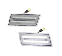Genérico Para Chrysler 300 300C 2005-2010 2 Uds Luz LED De Posición Lateral Ámbar Señal Giro Del Parachoques Delantero Intermitente LáMpara Puerta Lateral(Clear white)