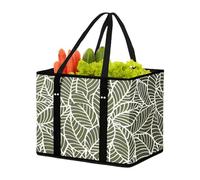 Genérico Para Comestibles No Tejida - De Almacenamiento Plegable En Forma De, Asas Reforzadas | Bols De Picnic Impermeable De Pie, Bols De Compras Reutilizable De Larga Duración Para Viajes,