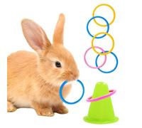 Generico para Conejos - Juguetes puzles apilables - Juegos Divertidos con Anillos para Conejos, para pequeños Animales, Ardillas, Chinchillas, Hurones, hámsteres, jaulas Interiores y