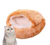 Generico Para cueva para gatos - Caseta de peluche lavable, para gatos, inferior antideslizante, cómoda para gatos de interior, para perros de pequeño tamaño, muebles para gatos, acogedor spa